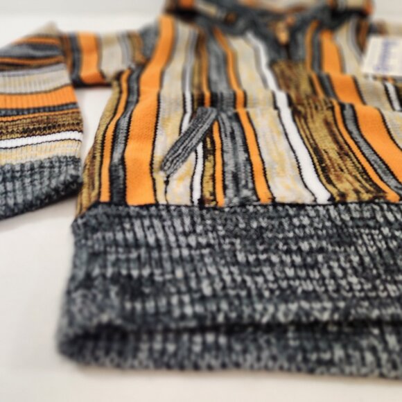 Vintage Hooded Sweater Striped Woodward's Kids Size 6X NWT NEW - Picture 2 of 12